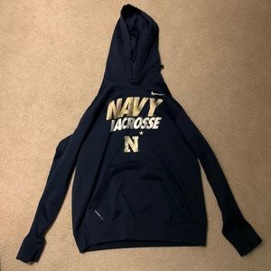 Navy lacrosse sweatshirt